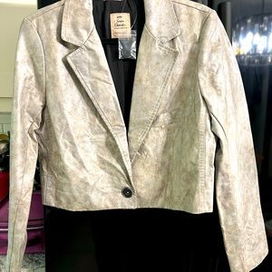NWT WE THE FREE VEGAN LEATHER JACKET